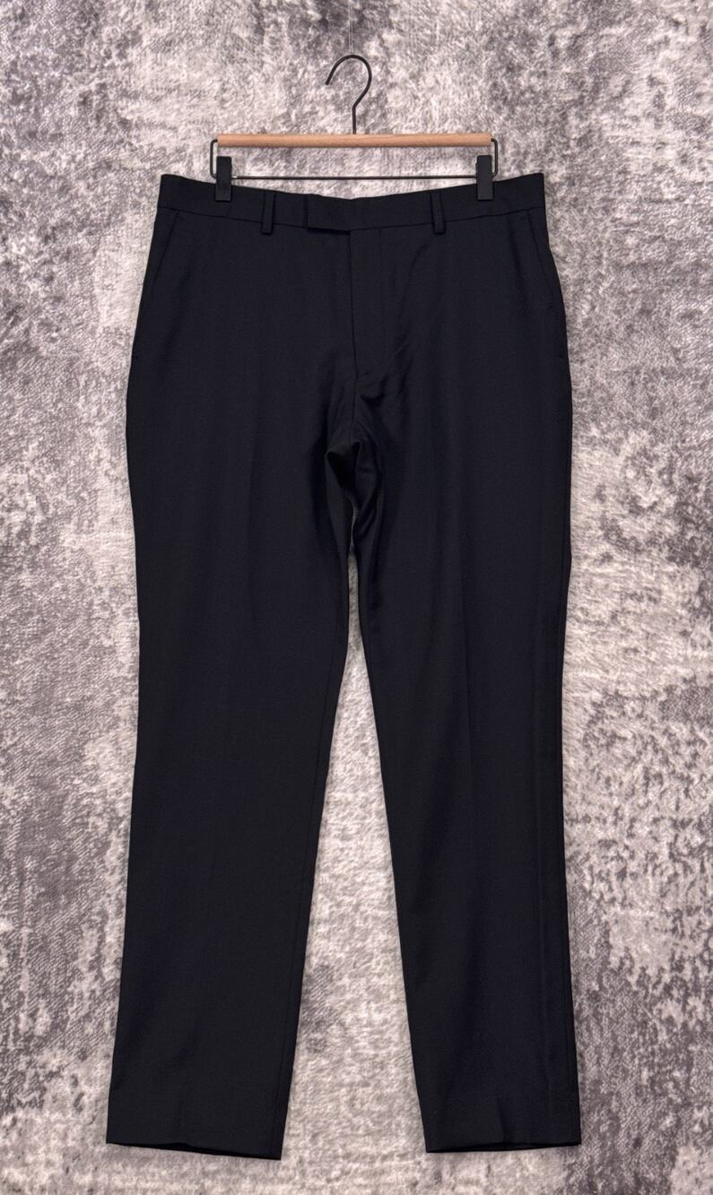 New Charles Tyrwhitt Pants 34 x 32 Mens Slim Fit Wool Stretch Twill Trouser